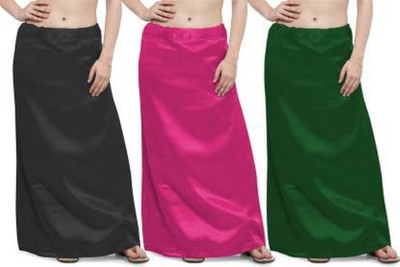 KAVYA DESIGNERS RAYON PETTICOAT PP30 Satin Blend Petticoat(Free)