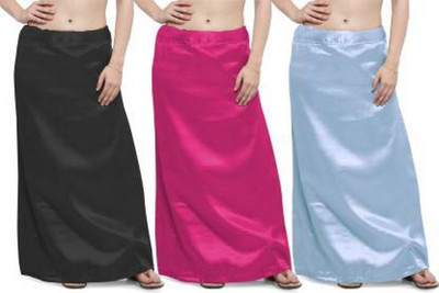 KAVYA DESIGNERS RAYON PETTICOAT PP27 Satin Blend Petticoat(Free)