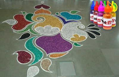 ME&YOU Pack of 9 Rangoli Powder(Multicolor)
