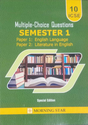 ICSE MCQ For Class 10 Semester - 1 (Paper 1 : English Language And Paper 2 : Literature English) - 2021/edition(Paperback, Pamela Pinto, Xavier Pinto)