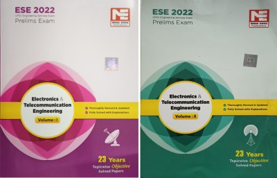Ese Prelims Exam 2020 Electronics & Telecommunication Engineering Topicwise Objective Soled Papers Volume 1 And 2 Combo Set Of Two Book(Paperback, made easy)