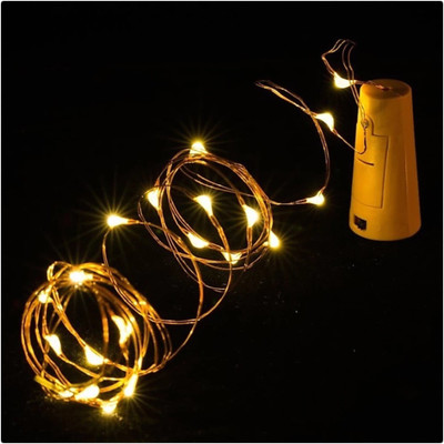 Business Squad 20 LEDs 1.98 m Yellow Steady String Rice Lights(Pack of 1)