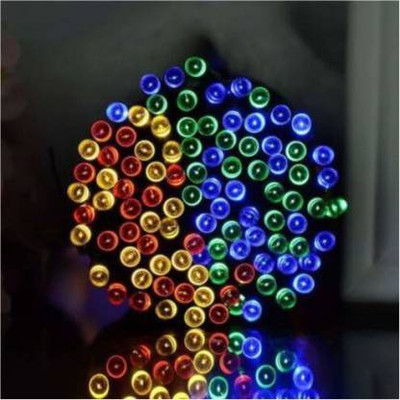 spark world 220 LEDs 40 m Multicolor Color Changing, Flickering, Steady String Rice Lights(Pack of 1)