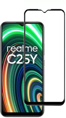 Bigil Edge To Edge Tempered Glass for realme C25Y, (Premium 6D Edge To Edge Full Glue)(Pack of 1)