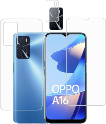 DESIBUZZ Front and Back Screen Guard for OPPO A16(Pack of 3)