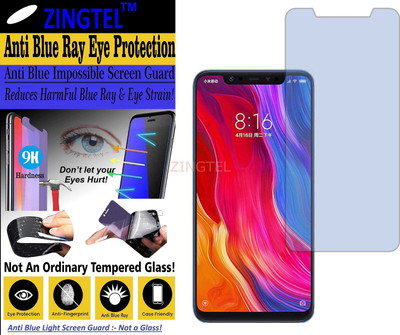 ZINGTEL Impossible Screen Guard for MI 8 EXPLORER EDITION (Impossible UV AntiBlue Light)(Pack of 1)