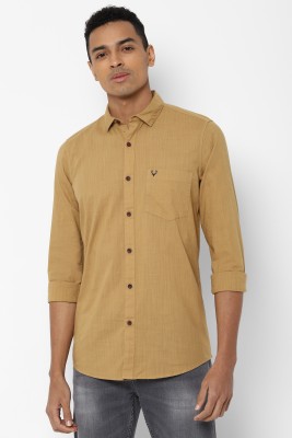 Allen Solly Men Solid Casual Green Shirt