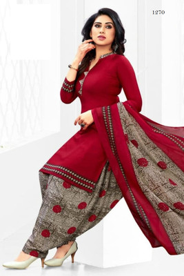 MUKTIDATA Crepe Floral Print, Printed Salwar Suit Material