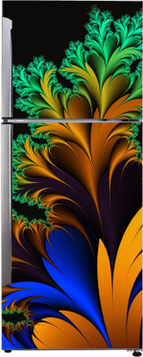 Byte Studio 60 cm Fridge sticker decorative multicolor abstract size (60.96x152.4)cm Self Adhesive Sticker(Pack of 1)