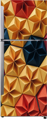 Byte Studio 60 cm Fridge sticker decorative multicolor abstract size (60x160)cm Self Adhesive Sticker(Pack of 1)