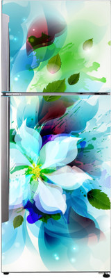 Byte Studio 60 cm Fridge sticker decorative multicolor abstract size (60.96x152.4)cm Self Adhesive Sticker(Pack of 1)