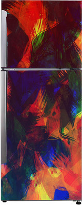 Byte Studio 60 cm Fridge sticker decorative multicolor abstract size (60.96x152.4)cm Self Adhesive Sticker(Pack of 1)