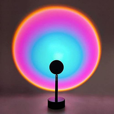 Wifton XII™-139-LO-Sunset Projection Rotation Atmosphere Lamp XII-Night Pro Lamp-LO-139 Led Light(Black)
