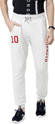 ARDEUR Printed Men White Track Pants