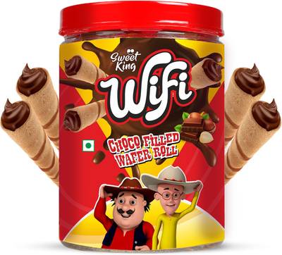 Motu Patlu Choco Filled Crispy Wafer Rolls 11gm Each Chocolate Gift Pack | With Milk Choco Cream Filling inside | 30 pcs Gift Pack for Kids | Chocolate Flavoured 30Pcs Wafer Rolls Wafer Rolls  (300 g)
