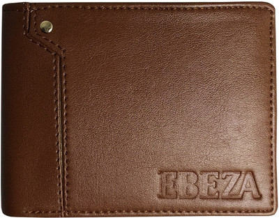 EBEZA Men Tan Artificial Leather Wallet(3 Card Slots)