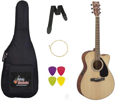 YAMAHA FSX80C Natural with Padded Bag, String, Belt, Plectrum Combo Pack Semi-acoustic Guitar Tonewood Rosewood(Natural)