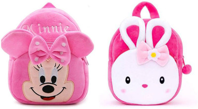 A Little Swag BM-Minnie With Konggi Rabbit_pkp_83 12 L Backpack(Pink, White)