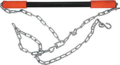riyafitness Pull Bar at Home with Chain, Upper Body Hanging Rod Exercise Home Workout Gym Pull-up Bar(Red)