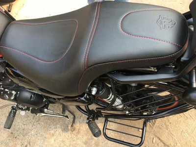 ANK BULLET Cushion Seat Cover for Thunderbird 350X and 500X (Black) Split Bike Seat Cover For Royal Enfield Thunder Bird 350, Thunder Bird 500