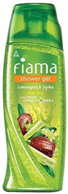 FIAMA Shower Gel Lemon Grass & Jojoba Smooth Skin With Skin Conditioners For Women 250ml Pack of 1(250 ml)