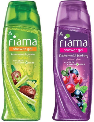 FIAMA Lemongrass + blackcurrant Shower Gel Each 250ml Pack. 2 v(2 x 250 ml)