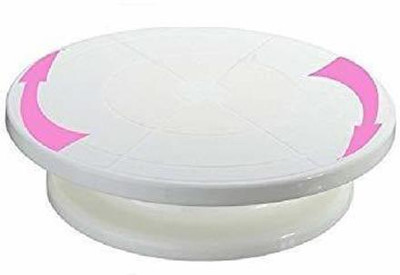 Fitaza Cake Decorating 360° Turntable Stand with Smooth Turns, Plastic Cake Server(Multicolor, Pack of 1)