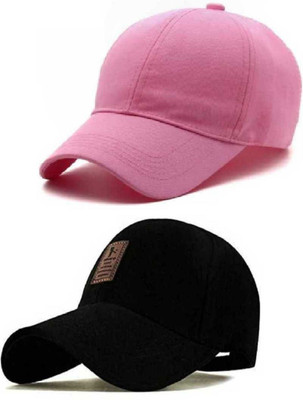TRUDIX Solid, Self Design Sports/Regular Cap Cap(Pack of 2)