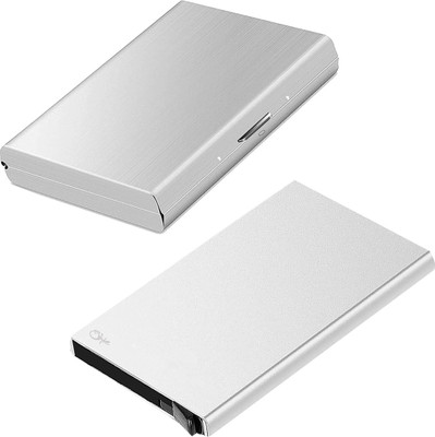 Style 98 10 Card Holder(Set of 2, Silver)