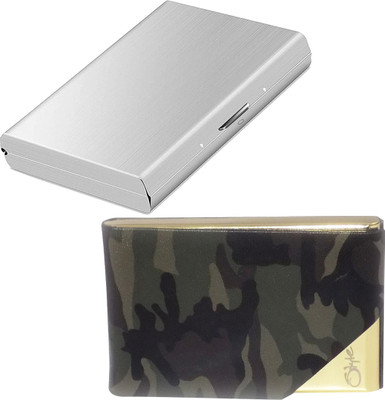 Style 98 10 Card Holder(Set of 2, Silver)