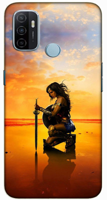 iprinto Back Cover for Oppo A33, Oppo A53 wonder woman Back Cover(Yellow, Dual Protection, Silicon, Pack of: 1)