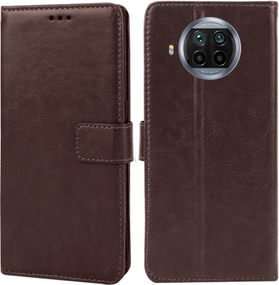 MG Star Flip Cover for Xiaomi Mi 10i 5G/Mi 10i 5G PU Leather Vintage Case with Card Holder and Magnetic Stand(Brown, Pack of: 1)
