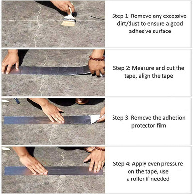 GVJ TRADERS 5 mtr Manual Single Sided Aluminium Foil Tape (Manual)(SILVR)