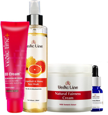 Vedic Line Instant Fairness kit(4 Items in the set)