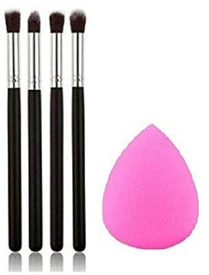 VISYA BEAUTY Eyeshadow Blending Pencil Brush With Sponge Puff (Pack of 2)(2 Items in the set)