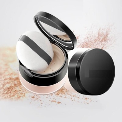 ADJD Makeup Waterproof Loose Powder Skin Finish Powder Face Compact(SOFT IVORY, 15 g)