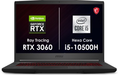 MSI GF65 Thin Hexa Core i5 10th Gen – (16 GB/512 GB SSD/Windows 10 Home/6 GB Graphics/NVIDIA GeForce RTX 3060/144 Hz) GF65 Thin 10UE-290IN Gaming Laptop 