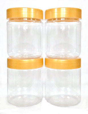 T.S. Universal Plastic Grocery Container  - 200 ml(Pack of 4, Clear)