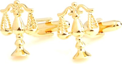 PELUCHE Brass, Metal Cufflink Set(Gold)