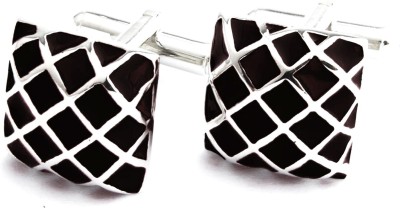 Chuck It Brass Cufflink(Silver, Black)