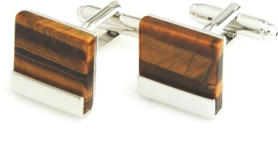 PELUCHE Brass Cufflink(Silver, Brown)