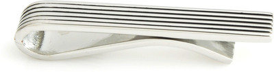PELUCHE Brass Tie Pin(Silver, Black)
