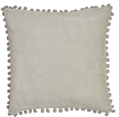 FAB ASIA Cotton Cushions Cover(Pack of 2, 40 cm*40 cm, Grey)