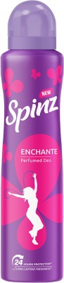 Spinz Enchante Women Perfumed Deo, 24 Hours Long Lasting Freshness Deodorant Spray – For Women