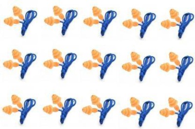 STYLERA 1270 Corded Reusable Ear Plugs (Orange & Blue)-Pack of 15 Ear Plug Ear Plug(Orange, Blue)