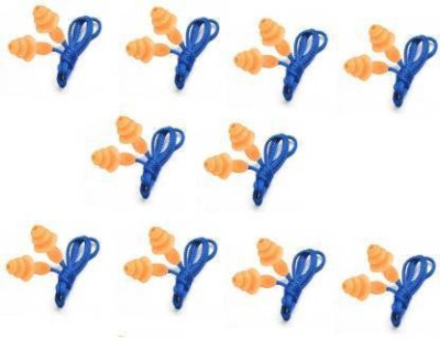STYLERA 1270 Corded Reusable Ear Plugs (Orange & Blue)-Pack of 10 Ear Plug Ear Plug(Blue, Orange)