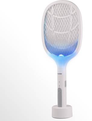 iBELL iBELL Castor 2 in 1 Mosquito Bat + Mosquito Killer Machine, Rechargeable, Handheld Fly Swatter with UV Light Trap Lamp, USB Charging Base | White Electric Insect Killer  (Fly Swatter)