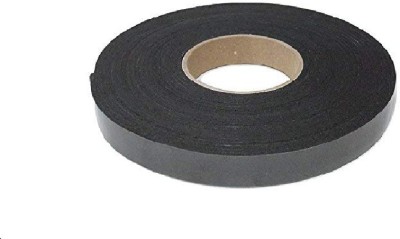 DECENT AIR SYSTEM Rubber Tape Single Side Thick Gasket Foam Tape With Polyester Linear 25mmx3mmx10 meters Pack of 5(Black)