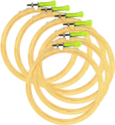 KHUSHA CREATIONS KC-301 Embroidery Hoop(Pack of 6)