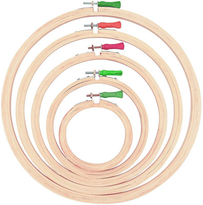KHUSHA CREATIONS KC-296 Embroidery Hoop(Pack of 5)